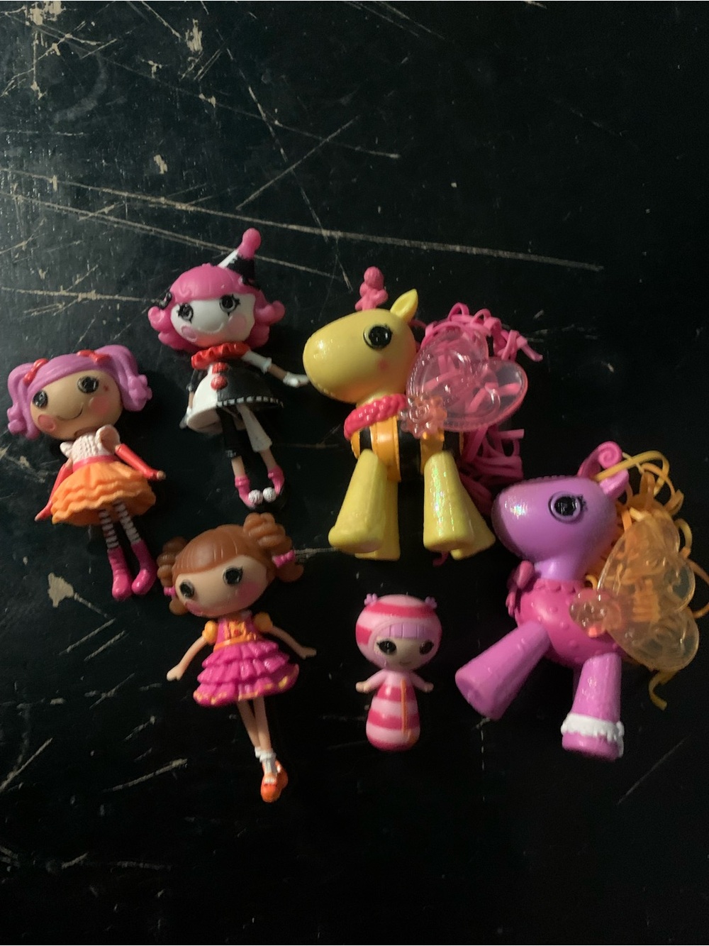 Lot Of 3 MGA Lalaloopsy Mini Dolls 3" Figures Ponies Baby Lot Of 6